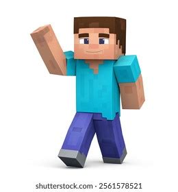 Minecraft Character Waving
