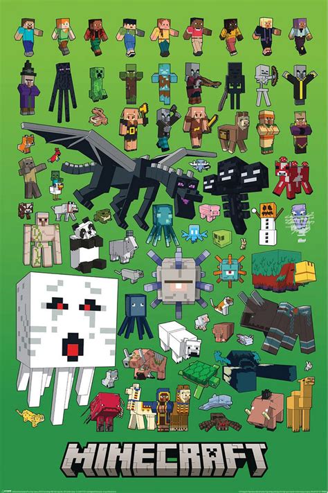 Minecraft Characters And Mobs