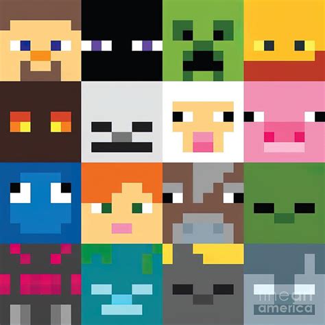 Minecraft Characters Faces