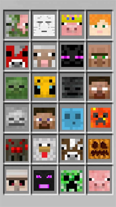Minecraft Characters Heads