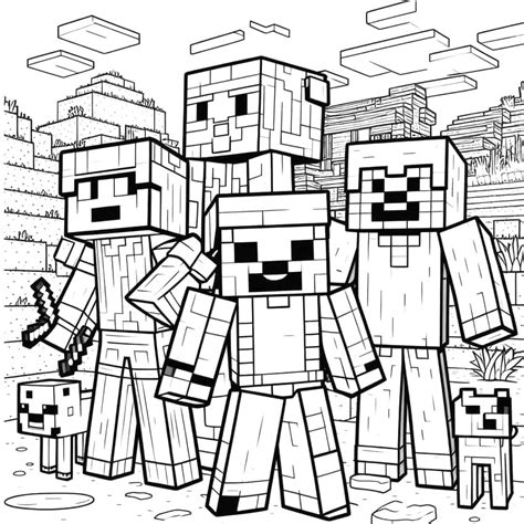 Minecraft Characters To Color