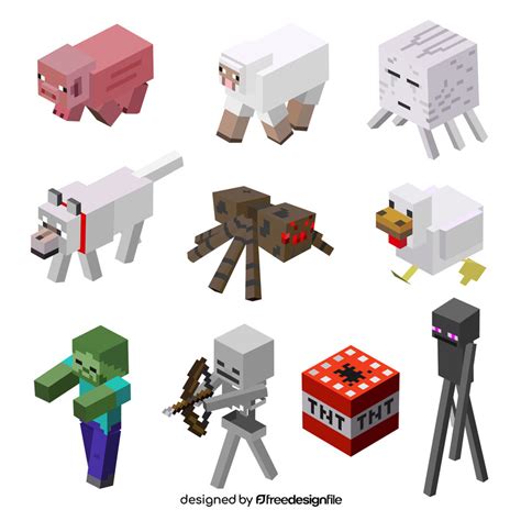 Minecraft Characters Vector