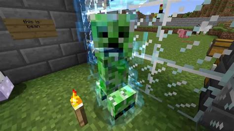 Minecraft Charged Creeper Wallpaper