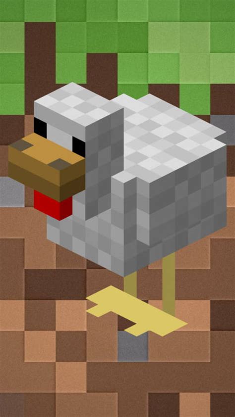 Minecraft Chicken Wallpaper Iphone