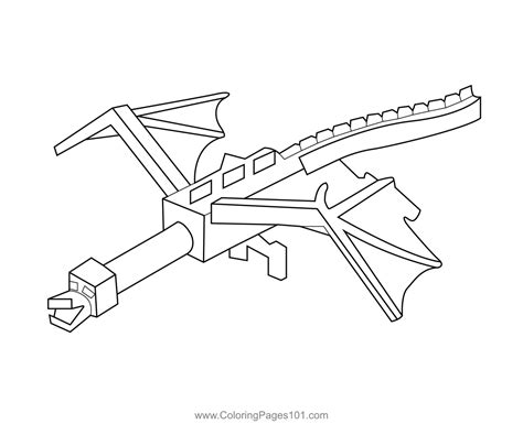 Minecraft Coloring Pages Dragon