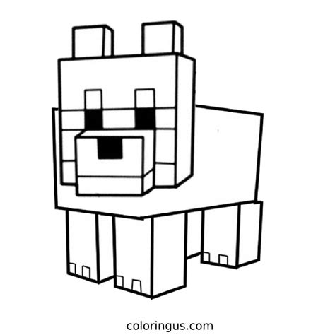 Minecraft Coloring Pages Easy