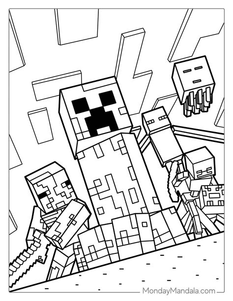 Minecraft Colouring Pages Pdf