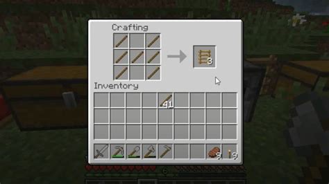 Minecraft Crafting Ladder