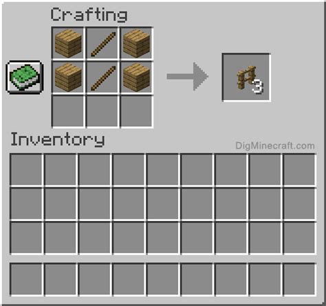 Minecraft Crafting Recipes Fence