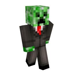 Unleash Elegance in Minecraft: Dress Up Your Creeper with a Stylish Suit Skin