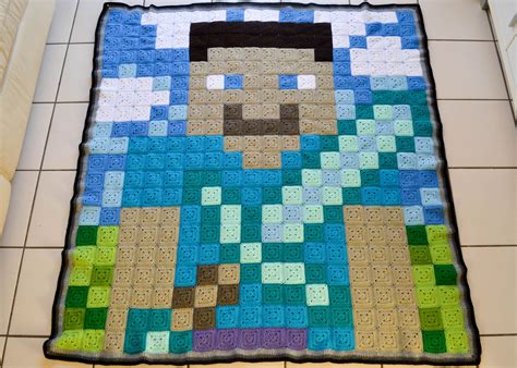 Minecraft Crochet Blanket Pattern