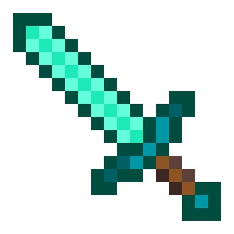 Minecraft Diamond Sword 128x128 Pixels