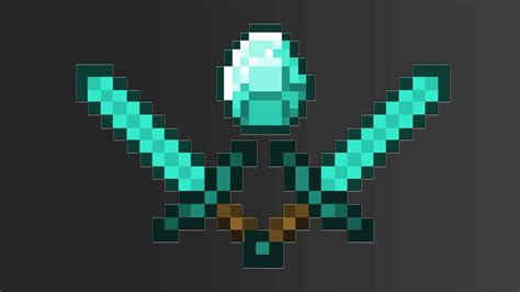 Minecraft Diamond Sword Logo