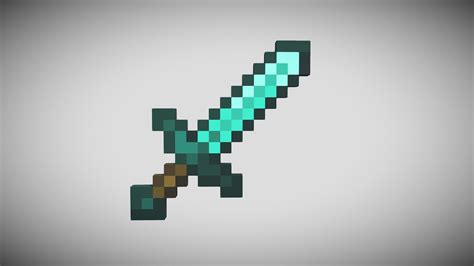 Minecraft Diamond Sword Model