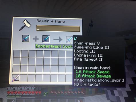 Minecraft Diamond Sword Names