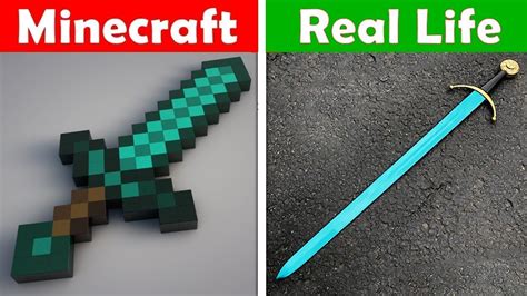 Minecraft Diamond Sword Real Life