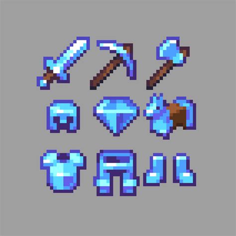 Minecraft Diamond Sword Sprite