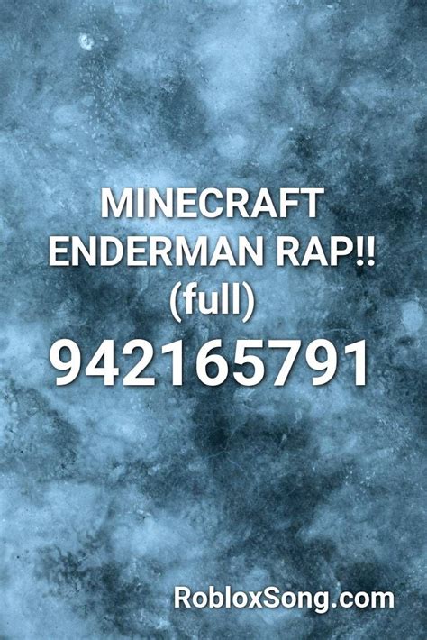 Minecraft Enderman Rap!! (full) Roblox ID - Roblox Music Codes 