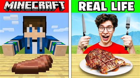 Minecraft Food In Real Life
