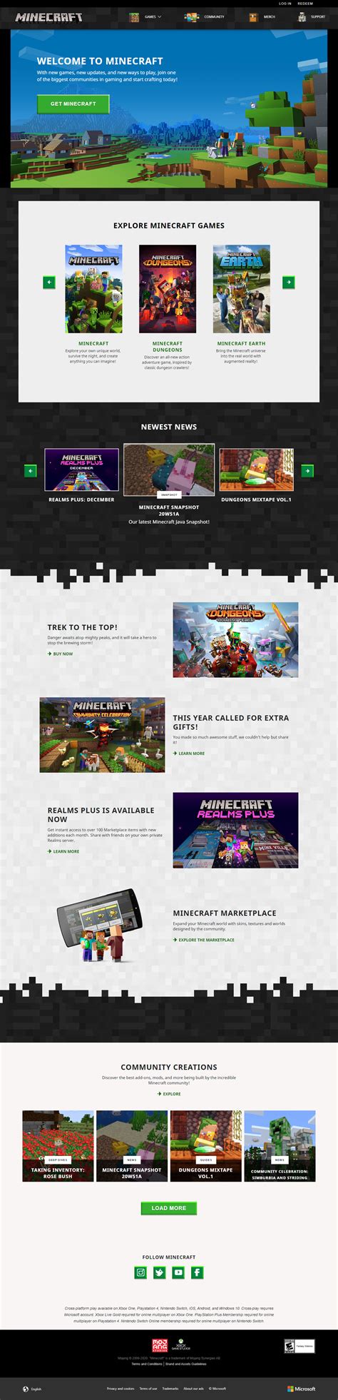 Minecraft Games Website