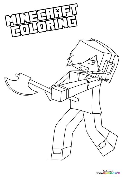 Minecraft Hacker Coloring Pages