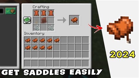 Minecraft How To Make A Saddle Pe