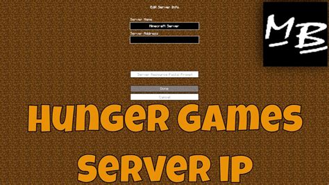 Minecraft Hunger Games Server Bedrock