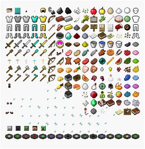 Minecraft Items Transparent