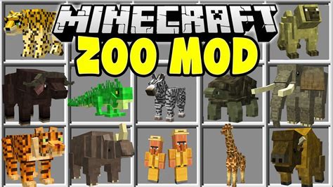 Minecraft Mods Zoo Animals