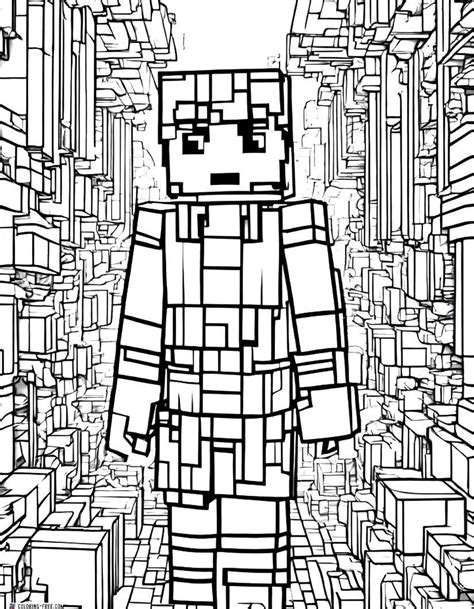 Minecraft Noob Coloring Pages