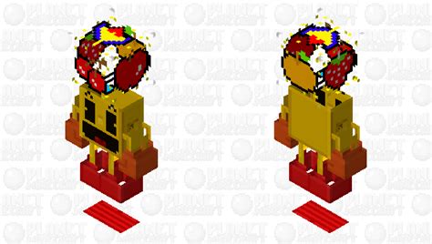 Pacify Your Minecraft Adventure with the Retro Cool Pac Man Skin - A Nostalgic Twist to Your Gameplay!