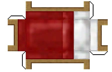 Minecraft Papercraft Bed