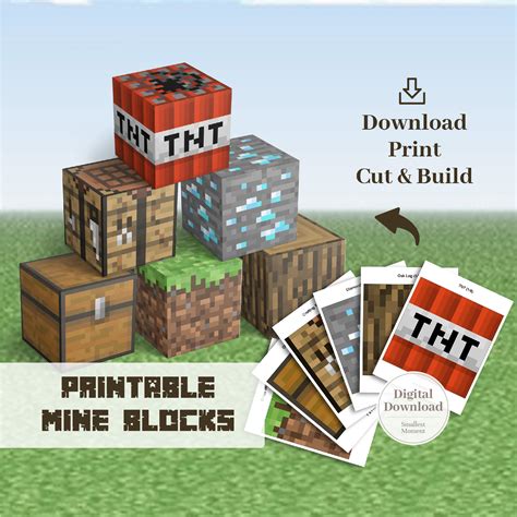 Minecraft Papercraft Blocks Tnt