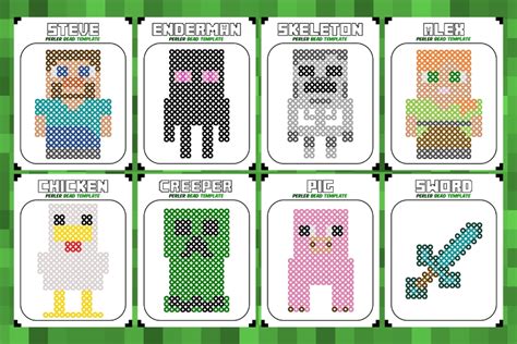 Minecraft Perler Beads 3d Template