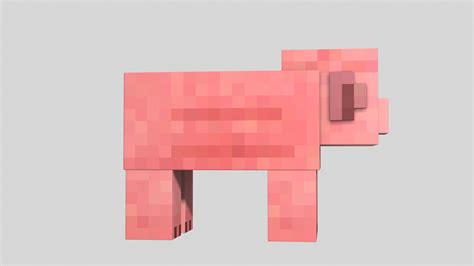 Minecraft Pig 2d