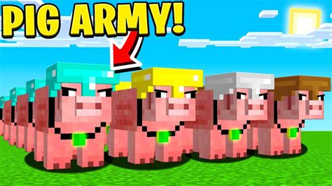 Minecraft Pig Army