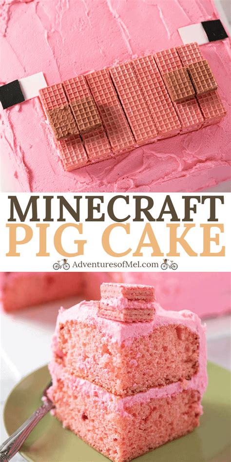 Minecraft Pig Cake