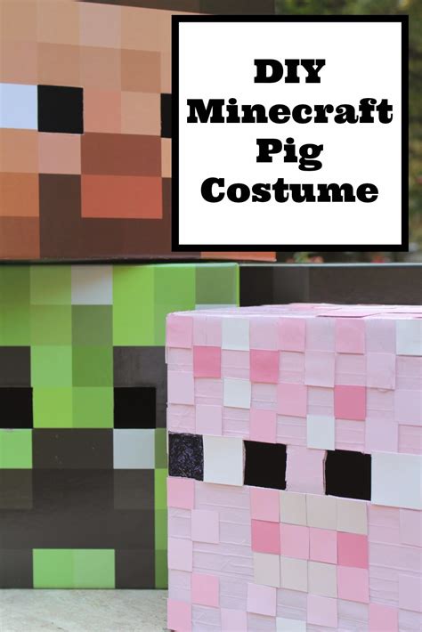 Minecraft Pig Costume Diy