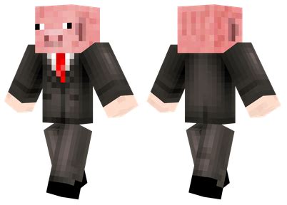 Minecraft Pig In A Suit Skin