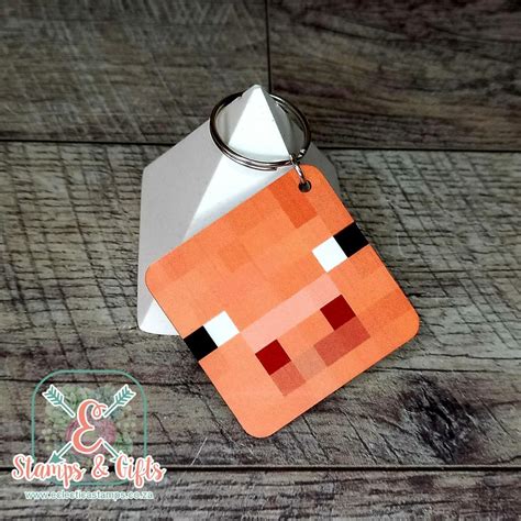 Minecraft Pig Keyring