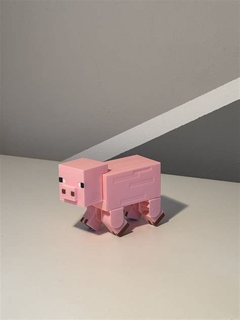 Minecraft Pig On 3d Printer