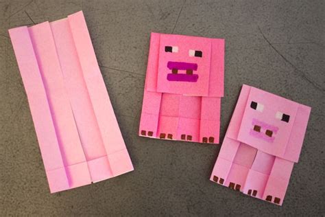 Minecraft Pig Origami