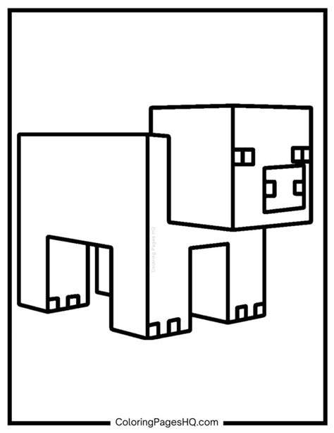 Minecraft Pig Printable