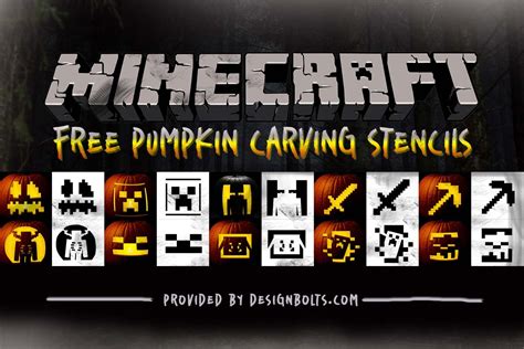 Minecraft Pig Pumpkin Stencil