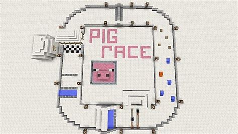 Minecraft Pig Race Track