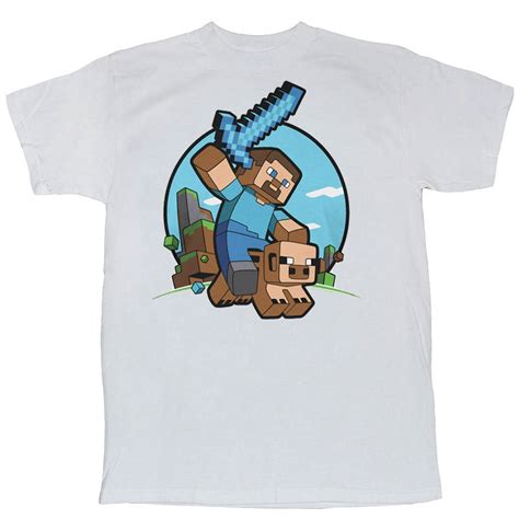 Minecraft Pig Riding Shirt