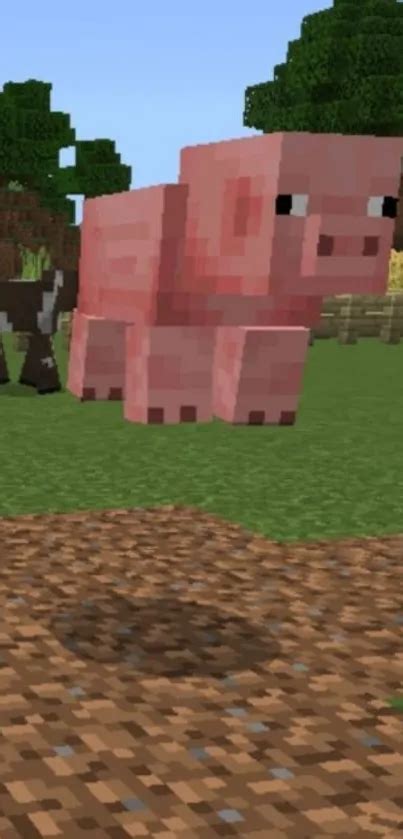 Minecraft Pig Scene