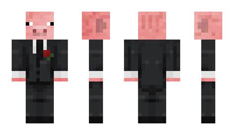 Minecraft Pig Skin Layout