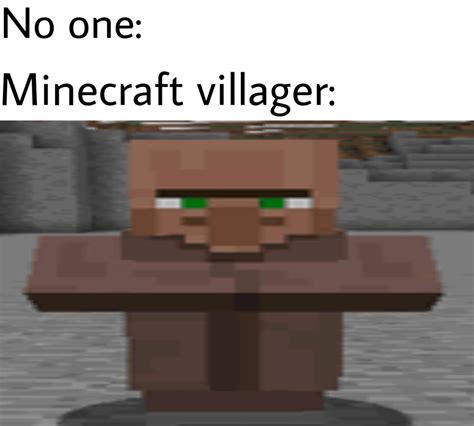 Minecraft Pig Villager Meme