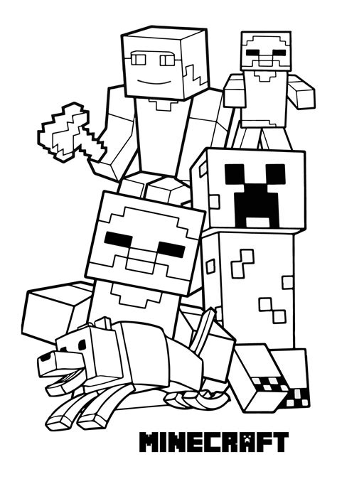 Minecraft Printable Coloring Pages